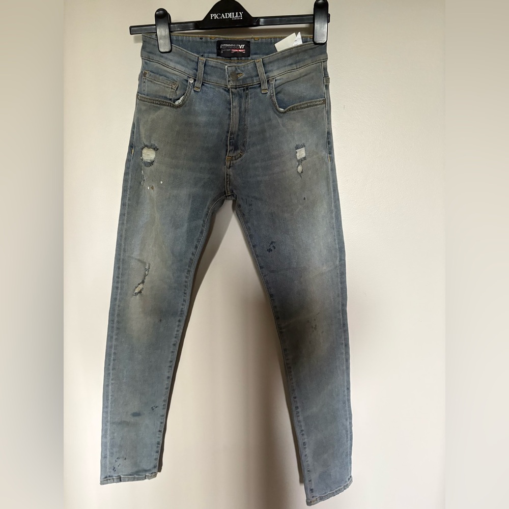 Men's Light Blue Skinny Jeans